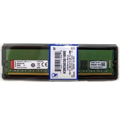 KINGSTON KSM26ED8/16ME 16Gb 2666Mhz DDR4 ECC CL19  UDIMM SERVER RAM