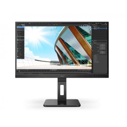 AOC 27P2Q 27’’ 4ms, 75Hz, Full HD, IPS Panel, Analog, DVI, HDMI, DP, USB, Pivot, Dahili Hoparlör Monitör