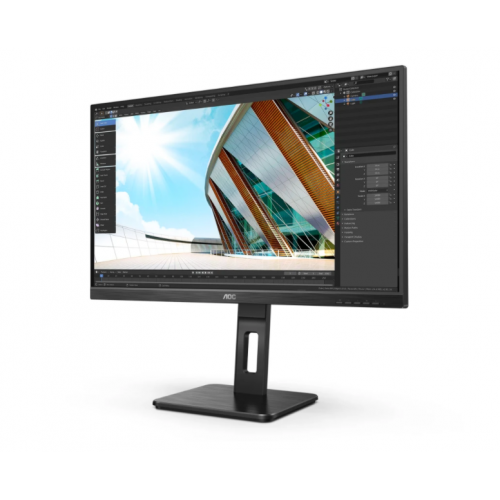 AOC 27P2Q 27’’ 4ms, 75Hz, Full HD, IPS Panel, Analog, DVI, HDMI, DP, USB, Pivot, Dahili Hoparlör Monitör