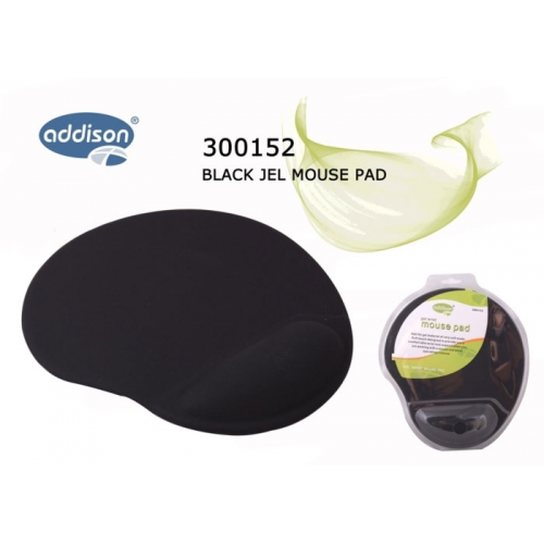 ADDISON 300152 Bileklikli MOUSE PAD (Siyah)