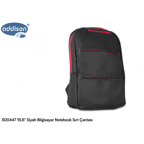 ADDISON 300447 15.6’’ Notebook Sırt Çantası (Siyah)