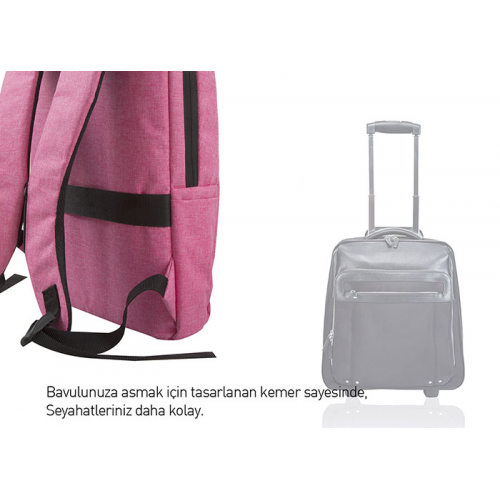 ADDISON 300448 15.6’’ Notebook Sırt Çantası Pembe