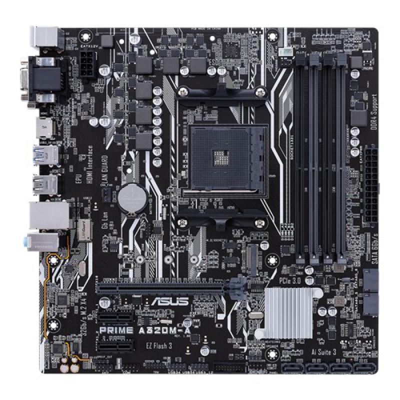 ASUS PRIME A320M-A DDR4 D-SUBI HDMI  DVI AM4