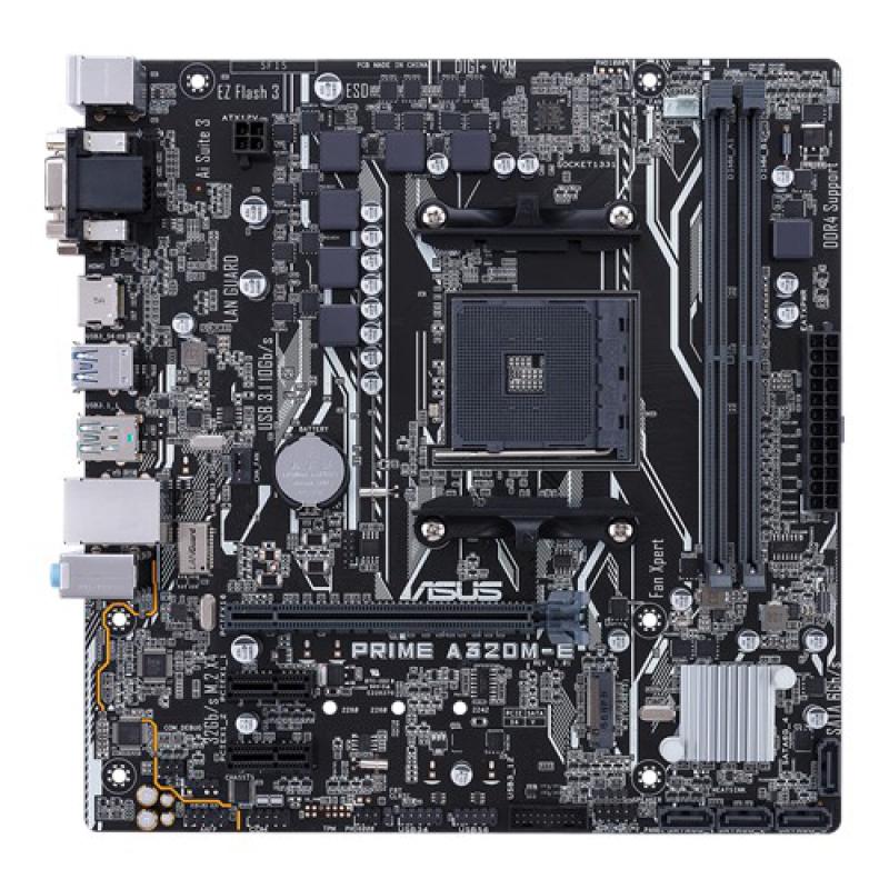 ASUS PRIME A320M-E DDR4 D-SUBI HDMI  DVI AM4