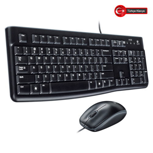 LOGITECH MK120 USB Kablolu Klvye+Mouse (920-002560