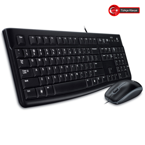 LOGITECH MK120 USB Kablolu Klvye+Mouse (920-002560