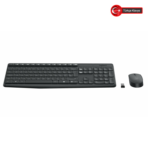 LOGITECH MK235 Klavye+ Mouse Kablosuz (920-007925)