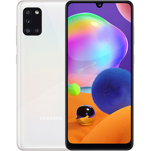 SAMSUNG A315F/DS GALAXY A31 128Gb Bellek, 4Gb Ram, 8 Çekirdek, 6,4inc Ekran, 20Mpix Ön 48Mpix Arka Kamera, Beyaz, Türkiye Garantili