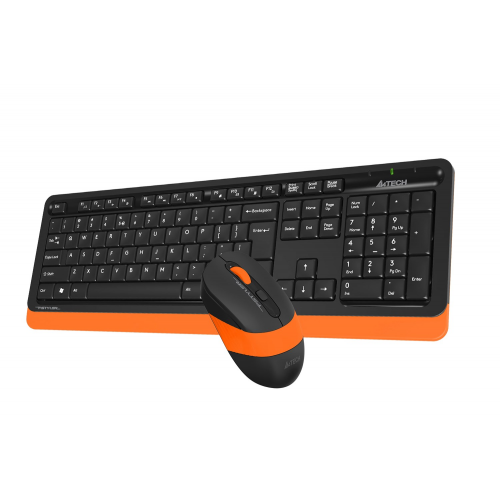 A4 TECH FG1010 Turuncu FSTYLER Türkçe Q 2,4Ghz  Kablosuz Klavye Mouse Set