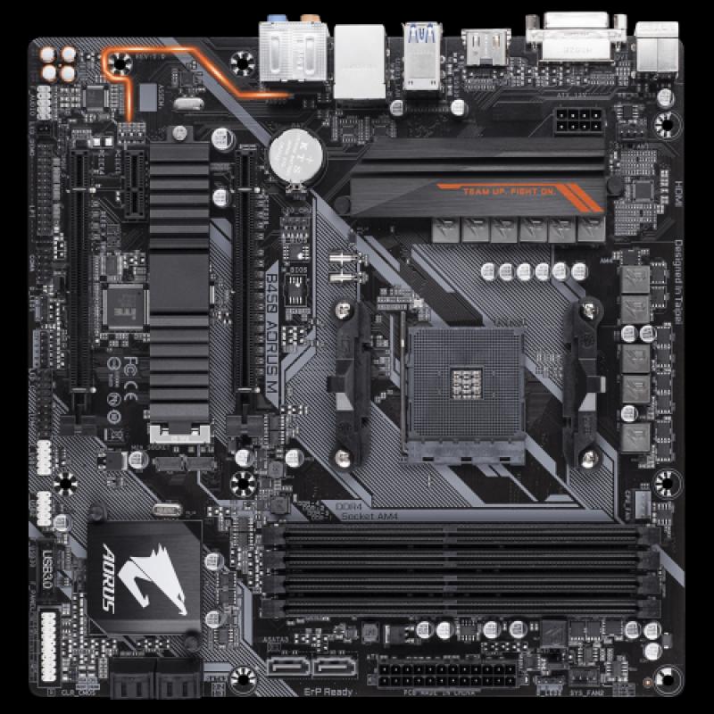 GIGABYTE B450 AORUS M S/L/V DDR4 DVI HDMI AM4