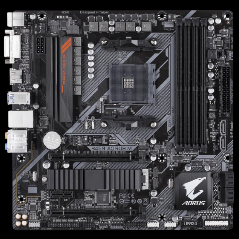 GIGABYTE B450 AORUS M S/L/V DDR4 DVI HDMI AM4