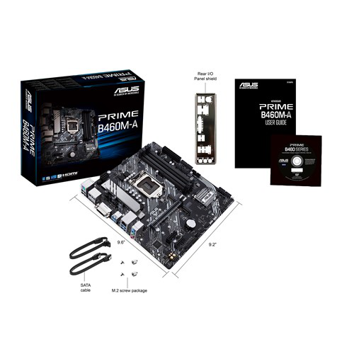 ASUS PRIME B460M-A HDMI DP DVI LGA1200 10.Nesil