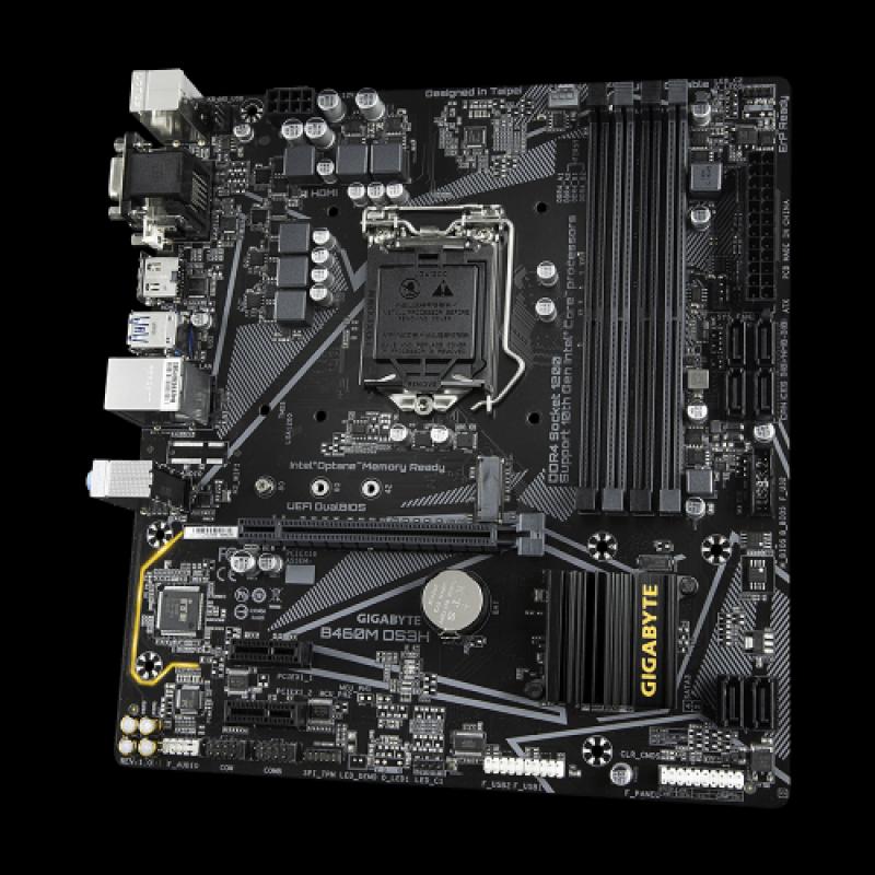 GIGABYTE B460M-DS3H D-SUB HDMI DVI  USB 3,2 M.2 LGA1200 10.Nesil