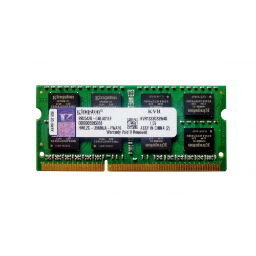 KINGSTON KVR1333D3S9/4G 4Gb 1333 DDR3 Sodimm Notebook RAM, 1,5V