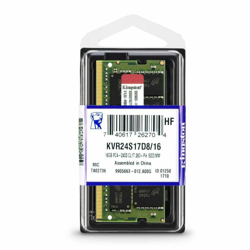 KINGSTON KVR24S17D8/16 16Gb 2400M DDR4 Sodimm Notebook RAM, 1,2V