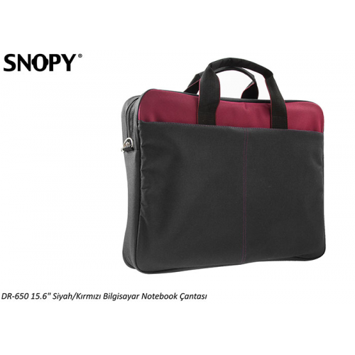 SNOPY DR-650 15.6’’ Notebook Çantası (Siyah/Bordo)