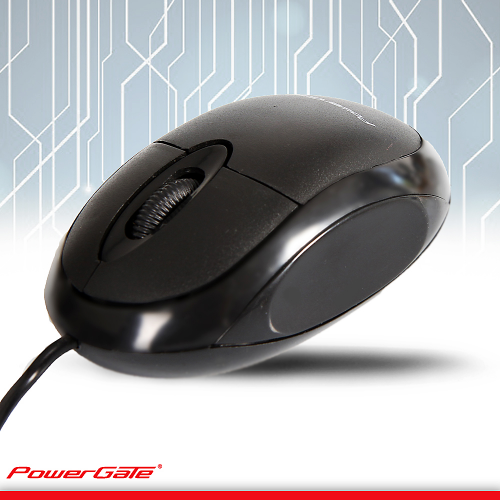 PowerGate E190-S USB Kablolu MOUSE (Siyah)