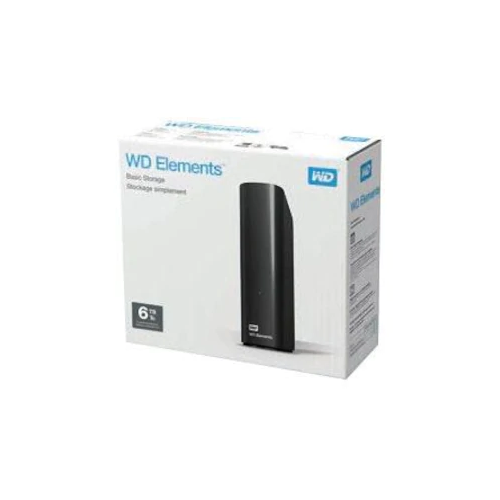 WD Elements 6TB 3,5’’ USB3,0 (WDBWLG0060HBK), Harici HDD, Siyah