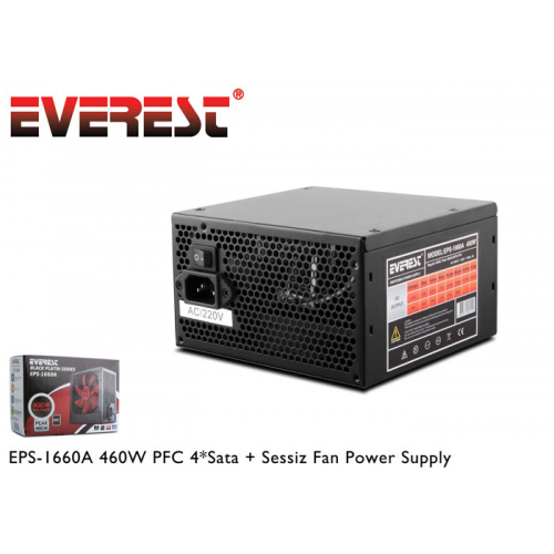 EVEREST EPS-1660A Peak 460W 12cm Fan PSU (BOX)