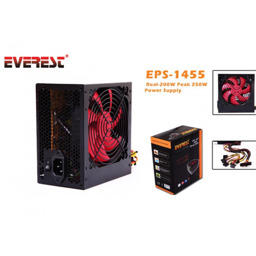 EVEREST EPS-1455 Peak 250W 12cm Fan PSU