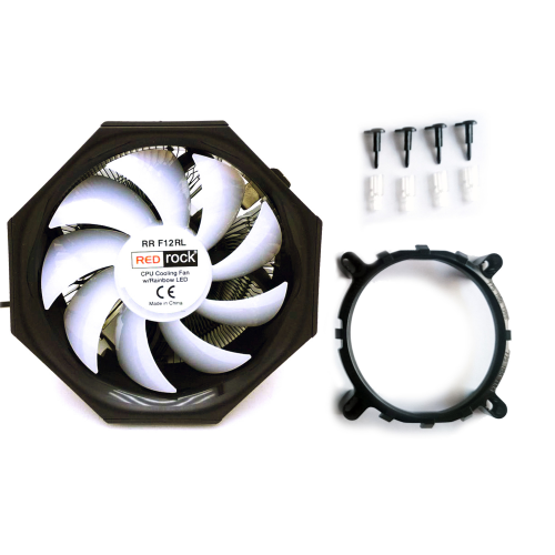 REDROCK F12RL RAINBOW LED CPU FAN (AMD ve INTEL Tüm işlemciler ile uyumlu)