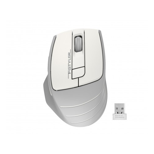 A4 TECH FG30 (White) FSTYLER 2,4Ghz Kablosuz Optik Mouse, 10-15Metre, 4 Buton, Nano Alıcı