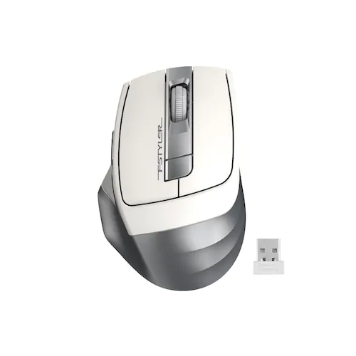 A4 TECH FG35 (Silver)FSTYLER 2,4Ghz Kablosuz Optik Mouse, 10-15Metre, 6 Buton, Nano Alıcı