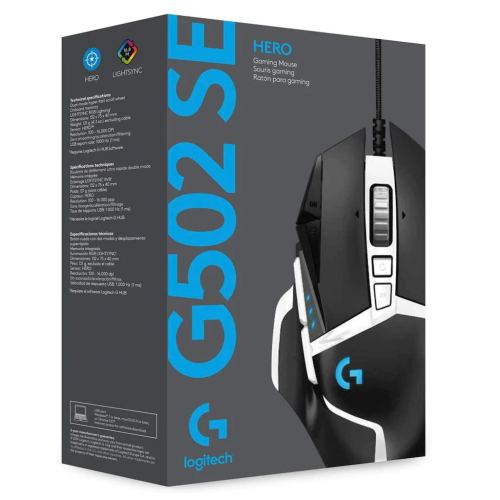 LOGITECH G502 SE HERO Gaming Kablolu  USB MOUSE (910-005728)