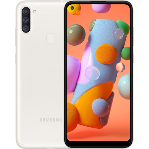 SAMSUNG A115F/Ds GALAXY A11 BEYAZ, 32Gb, 2Gb Ram, 8 Çekirdek, 6,4inc Ekran, 8Mpix Ön 13Mpix Arka Kamera, Türkiye Garantili