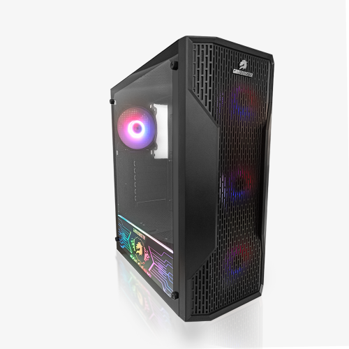 GAMEBOOSTER GB-G3309B RGB Mesh , Tempered Glass 550W 80+ GAMING KASA