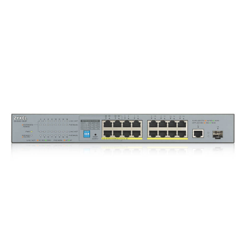 ZyXEL GS1300-18HP 16Port 16xPOE GigaBit 1xSFP Prot 170W Yönetilemez Switch