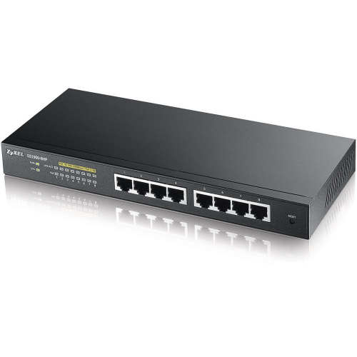 ZyXEL GS1900-8HP 8 Port Gigabit 8xPoE  70W Yönetilebilir Sessiz Switch