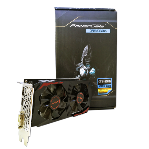 POWERGATE PG-GTX1050TI-D5-4GB GDDR5 128 Bit, HDMI, DVI, DP Dual Fan, Ekran Kartı