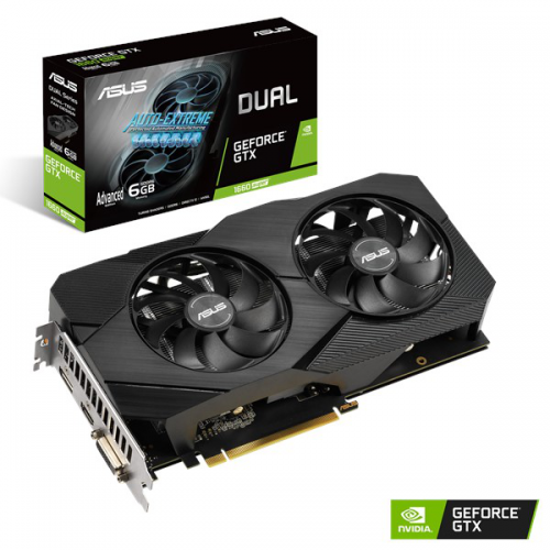 ASUS DUAL GTX1660S-A6G EVO 6G DVI HDMI DP DDR6  DIRECTX 12 Advanced Edition