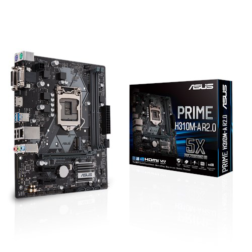 ASUS PRIME H310M-A R2,0 DVI HDMI LGA1151 8-9.Nesil