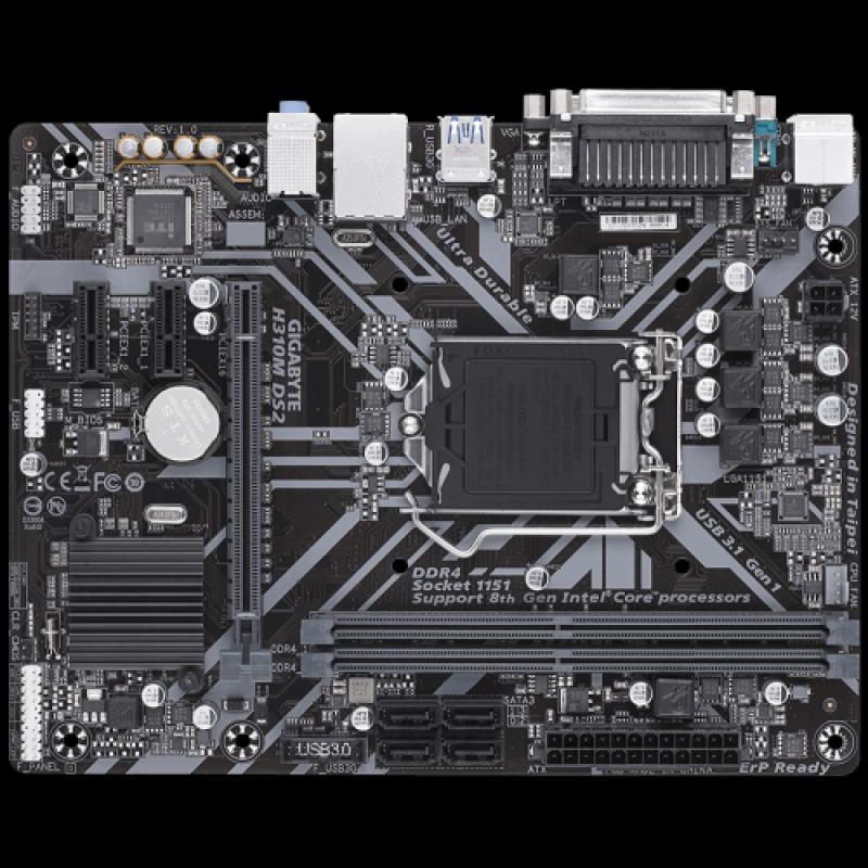 GIGABYTE H310M-DS2 Seri Paralel LGA1151 8-9.Nesil