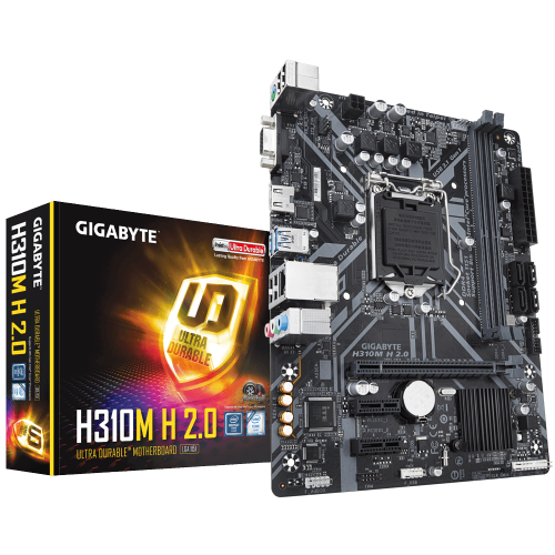 GIGABYTE H310M H 2,0 HDMI USB3,1 LGA1151 8-9.Nesil