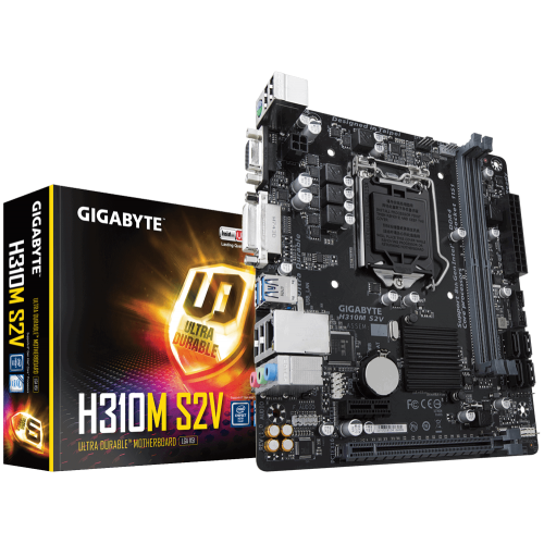 GIGABYTE H310M-S2V DVI USB3,1 LGA1151 8-9.Nesil