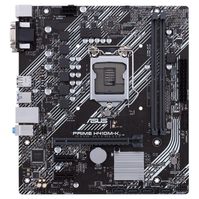 ASUS PRIME H410M-K DVI D-SUB DDR4 LGA1200 10.Nesil