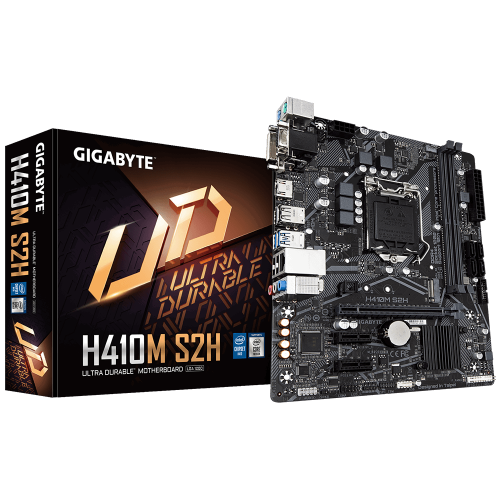 GIGABYTE H410M-S2H DVI D-SUB HDMI 1200P 10.Nesil