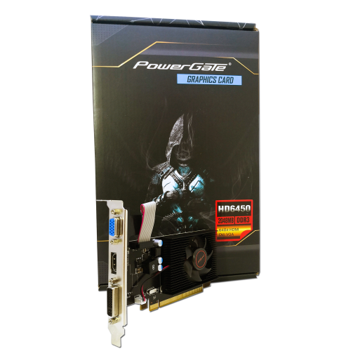 POWERGATE PG-HD6450-D3-2GB GDDR3 HDMI, DVI, Analog Ekran Kartı