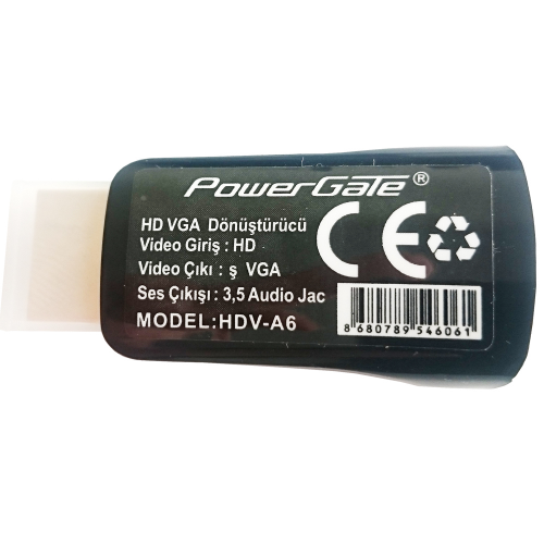 POWERGATE HDV-A6 HDMI To VGA Çevirici Adaptör