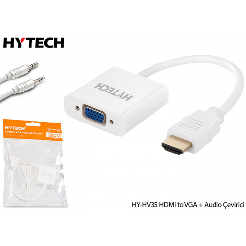 HYTECH HY-HV35 HDMI To VGA Çevirici