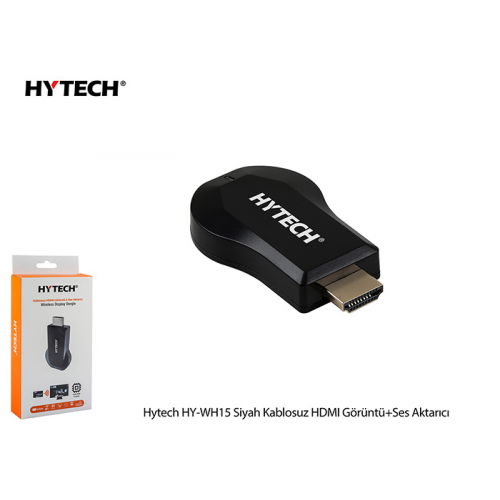 HYTECH HY-WH15 Siyah Kablosuz HDMI  Görüntü+Ses Aktarıcı