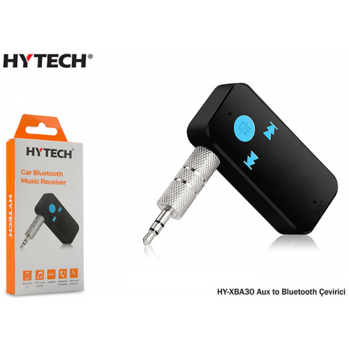 HYTECH HY-XBA35 Siyah Aux + Micro SD to  Bluetooth Çevirici