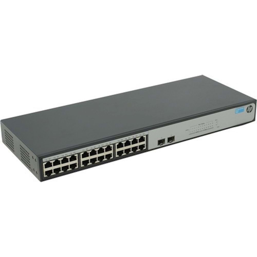 HP JH017A (1420-24G) 24Port Gigabit 2xSFP Port, Rack mount, Yönetilemez Switch