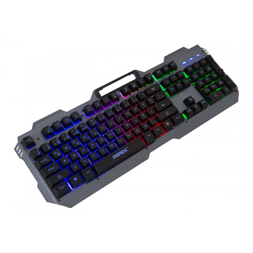 EVEREST KB-197 TITANIO Gaming Aydınlatmalı, Metal Yüzey, Usb Oyuncu Klavyesi