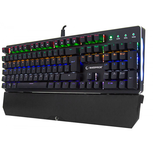 RAMPAGE KB-R91 Gaming KLAVYE. Rainbow Lighting, MECHANICAL, USB