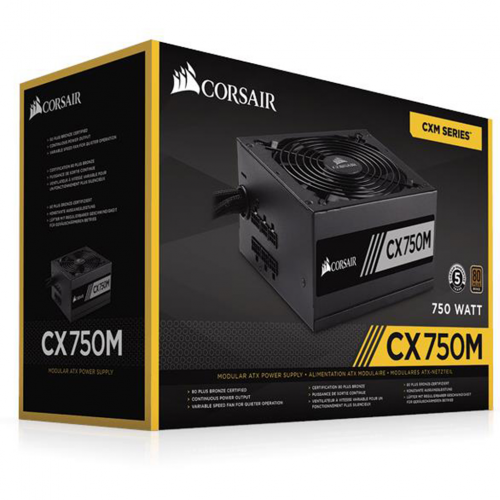 CORSAIR CP-9020061 CX750M 80+ BRONZE 750W PSU