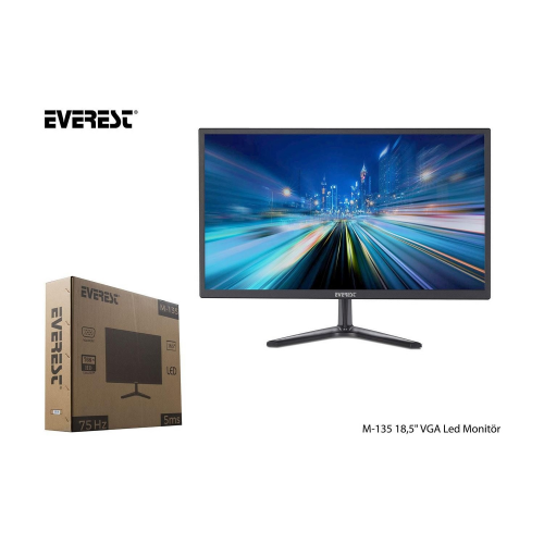 EVEREST M-135 18,5’’ 5ms, 75Hz, Analog, LED MONİTÖR